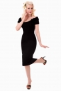 Brigitte Retro Dress Black | Dresses - Pinup Empire Clothing